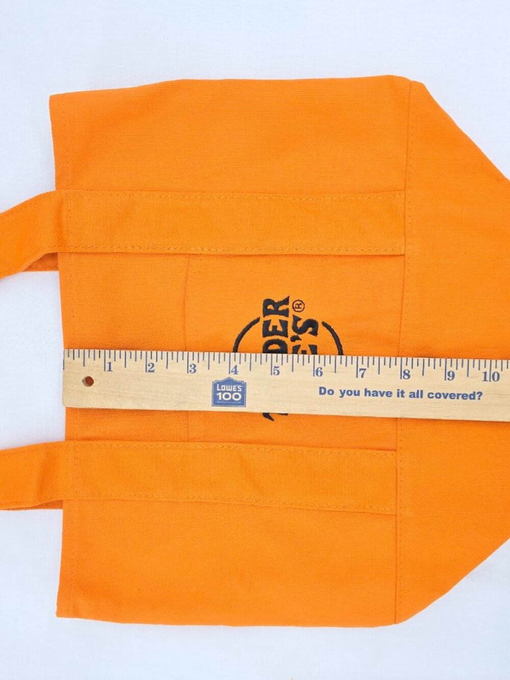 Lot of 2 Trader Joes Mini Canvas Tote Bag Reusable Orange Halloween Edition - Picture 5 of 9